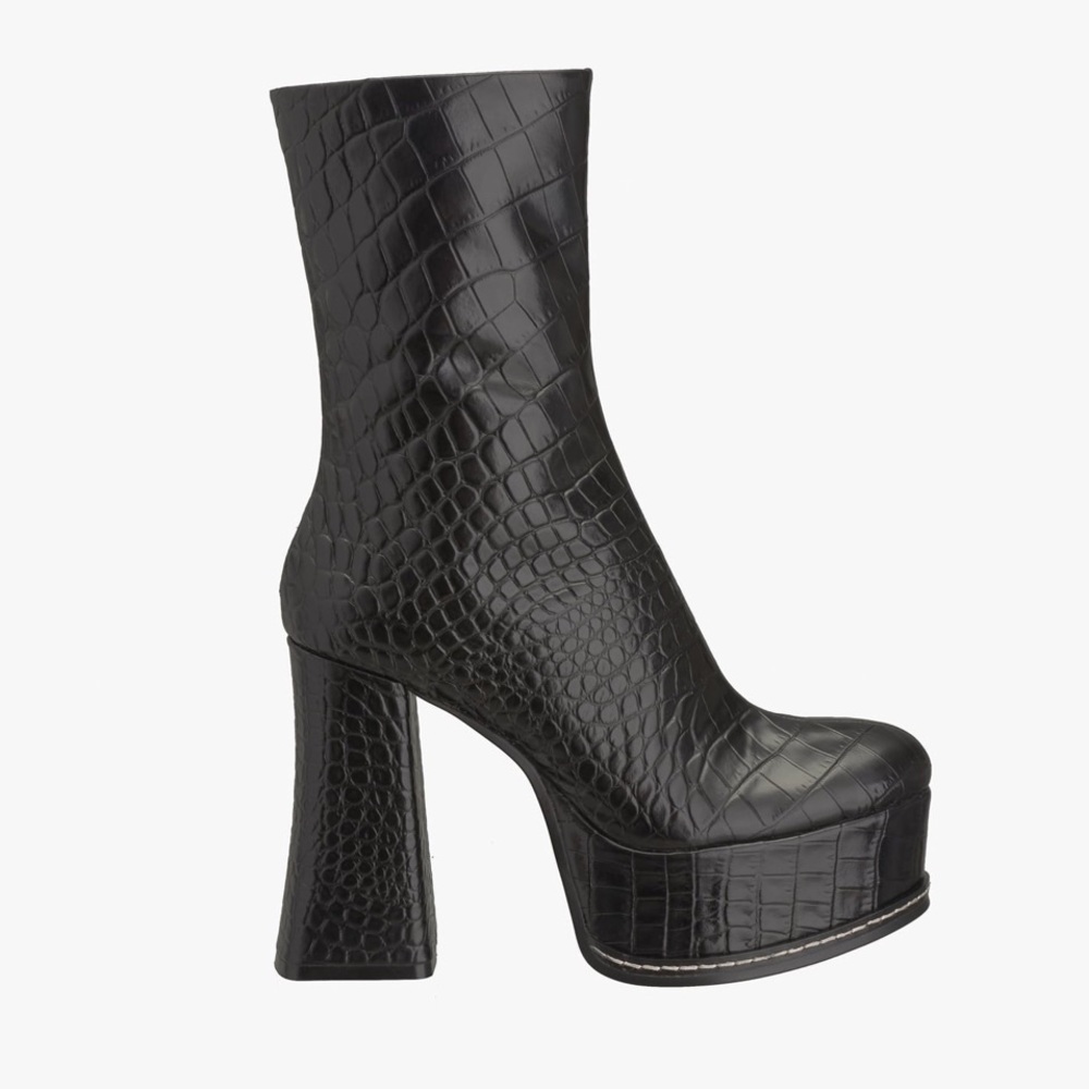 Platform Leather Ankle Boots us8/eur39